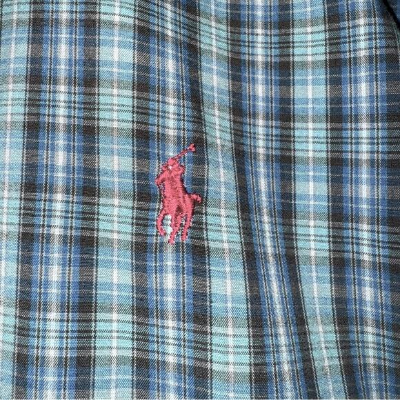 Ralph Lauren Other - Men’s Ralph Lauren Blake Cotton Short Sleeve Button Down Shirt XL Blue Plaid
